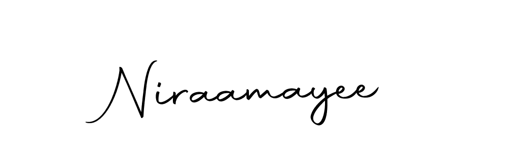 Use a signature maker to create a handwritten signature online. With this signature software, you can design (Autography-DOLnW) your own signature for name Niraamayee. Niraamayee signature style 10 images and pictures png