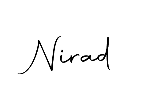 Make a beautiful signature design for name Nirad. With this signature (Autography-DOLnW) style, you can create a handwritten signature for free. Nirad signature style 10 images and pictures png