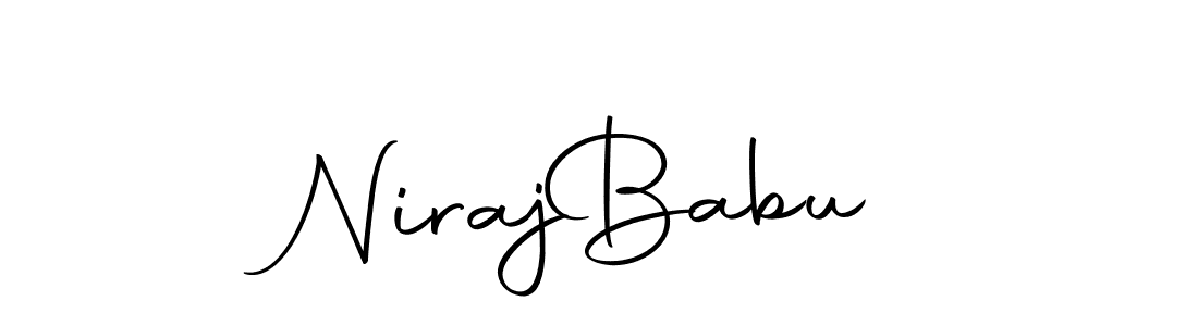 Design your own signature with our free online signature maker. With this signature software, you can create a handwritten (Autography-DOLnW) signature for name Niraj  Babu. Niraj  Babu signature style 10 images and pictures png