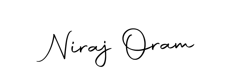 Design your own signature with our free online signature maker. With this signature software, you can create a handwritten (Autography-DOLnW) signature for name Niraj Oram. Niraj Oram signature style 10 images and pictures png