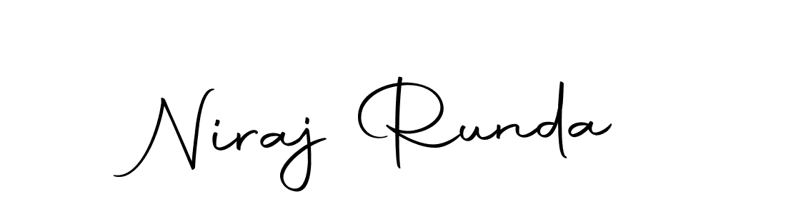 Make a beautiful signature design for name Niraj Runda. With this signature (Autography-DOLnW) style, you can create a handwritten signature for free. Niraj Runda signature style 10 images and pictures png