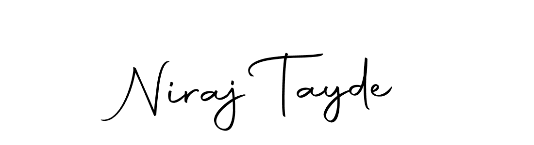 Make a beautiful signature design for name Niraj Tayde. With this signature (Autography-DOLnW) style, you can create a handwritten signature for free. Niraj Tayde signature style 10 images and pictures png