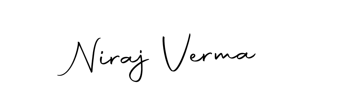 Design your own signature with our free online signature maker. With this signature software, you can create a handwritten (Autography-DOLnW) signature for name Niraj Verma. Niraj Verma signature style 10 images and pictures png