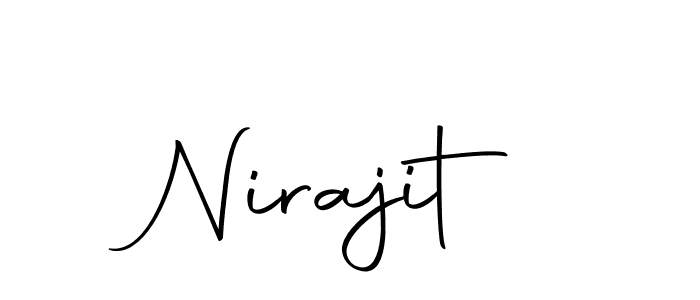 Make a beautiful signature design for name Nirajit. With this signature (Autography-DOLnW) style, you can create a handwritten signature for free. Nirajit signature style 10 images and pictures png