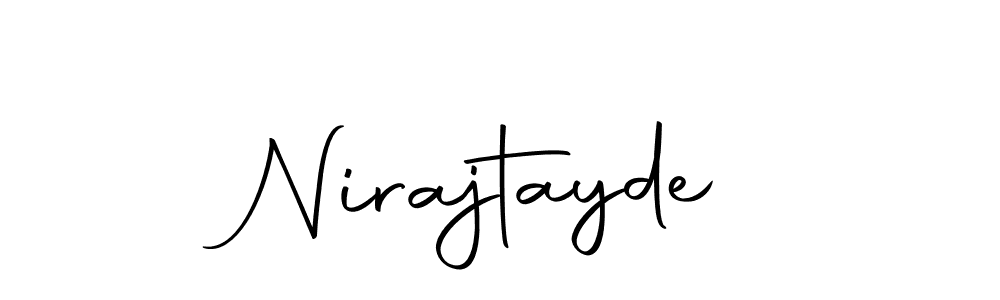 The best way (Autography-DOLnW) to make a short signature is to pick only two or three words in your name. The name Nirajtayde include a total of six letters. For converting this name. Nirajtayde signature style 10 images and pictures png