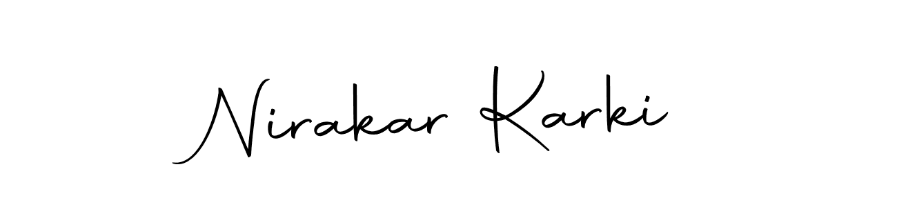 Use a signature maker to create a handwritten signature online. With this signature software, you can design (Autography-DOLnW) your own signature for name Nirakar Karki. Nirakar Karki signature style 10 images and pictures png