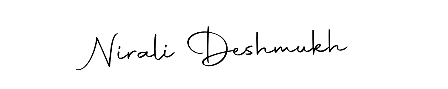 Make a beautiful signature design for name Nirali Deshmukh. With this signature (Autography-DOLnW) style, you can create a handwritten signature for free. Nirali Deshmukh signature style 10 images and pictures png