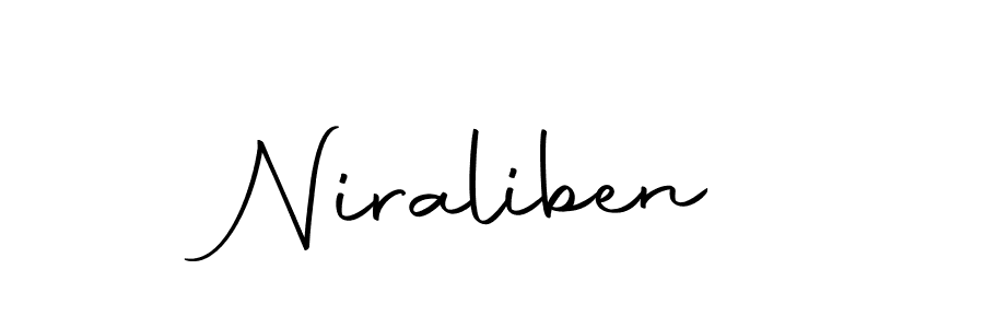 Create a beautiful signature design for name Niraliben. With this signature (Autography-DOLnW) fonts, you can make a handwritten signature for free. Niraliben signature style 10 images and pictures png