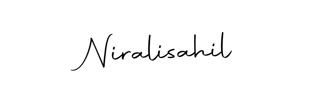 Use a signature maker to create a handwritten signature online. With this signature software, you can design (Autography-DOLnW) your own signature for name Niralisahil. Niralisahil signature style 10 images and pictures png