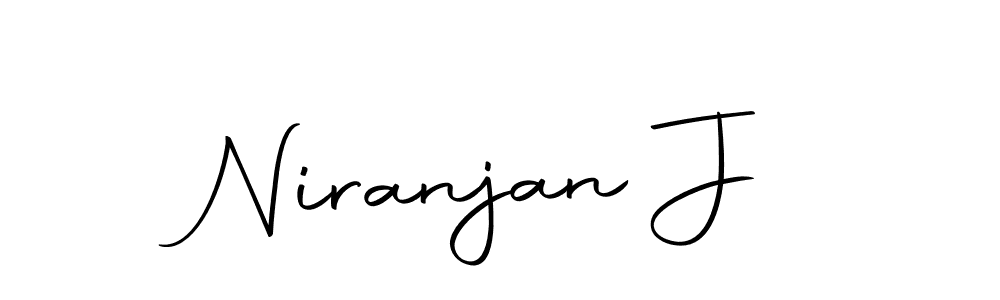 How to make Niranjan J name signature. Use Autography-DOLnW style for creating short signs online. This is the latest handwritten sign. Niranjan J signature style 10 images and pictures png