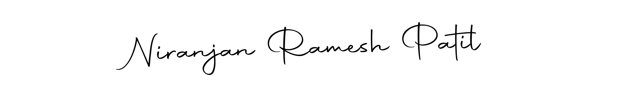 How to make Niranjan Ramesh Patil name signature. Use Autography-DOLnW style for creating short signs online. This is the latest handwritten sign. Niranjan Ramesh Patil signature style 10 images and pictures png