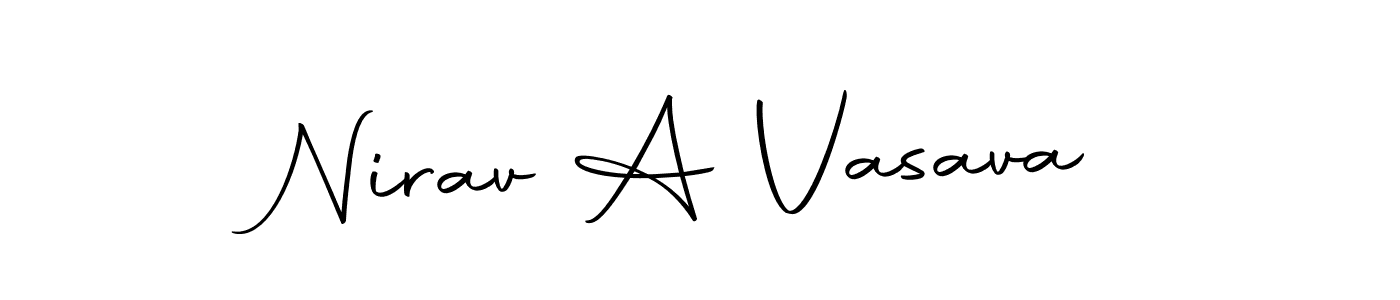 How to make Nirav A Vasava signature? Autography-DOLnW is a professional autograph style. Create handwritten signature for Nirav A Vasava name. Nirav A Vasava signature style 10 images and pictures png