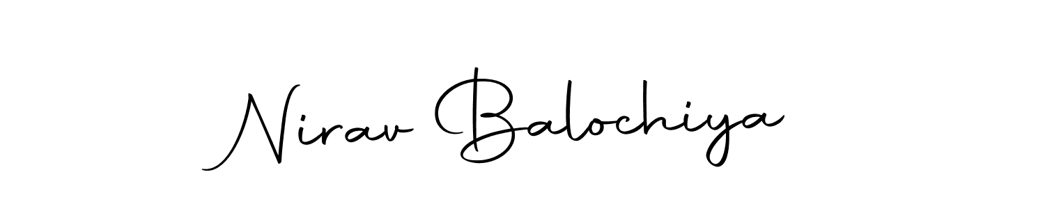 Make a beautiful signature design for name Nirav Balochiya. Use this online signature maker to create a handwritten signature for free. Nirav Balochiya signature style 10 images and pictures png