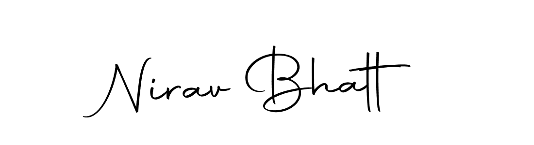 Create a beautiful signature design for name Nirav Bhatt. With this signature (Autography-DOLnW) fonts, you can make a handwritten signature for free. Nirav Bhatt signature style 10 images and pictures png