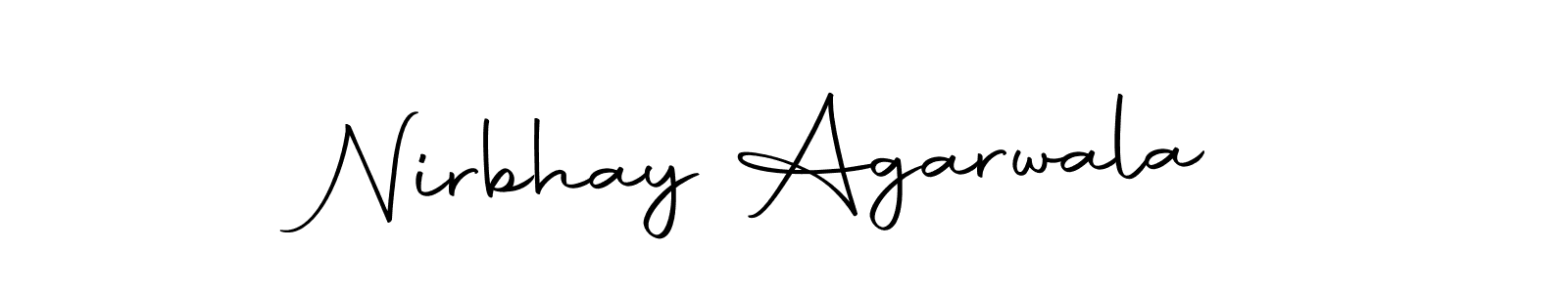 Make a beautiful signature design for name Nirbhay Agarwala. Use this online signature maker to create a handwritten signature for free. Nirbhay Agarwala signature style 10 images and pictures png