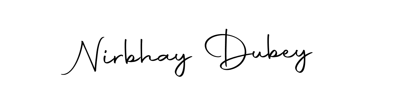 Design your own signature with our free online signature maker. With this signature software, you can create a handwritten (Autography-DOLnW) signature for name Nirbhay Dubey. Nirbhay Dubey signature style 10 images and pictures png