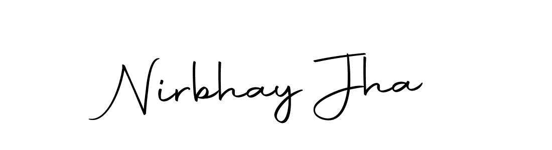 You can use this online signature creator to create a handwritten signature for the name Nirbhay Jha. This is the best online autograph maker. Nirbhay Jha signature style 10 images and pictures png