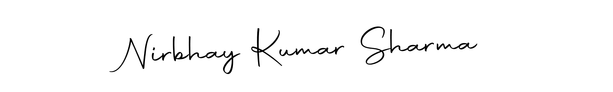 Nirbhay Kumar Sharma stylish signature style. Best Handwritten Sign (Autography-DOLnW) for my name. Handwritten Signature Collection Ideas for my name Nirbhay Kumar Sharma. Nirbhay Kumar Sharma signature style 10 images and pictures png