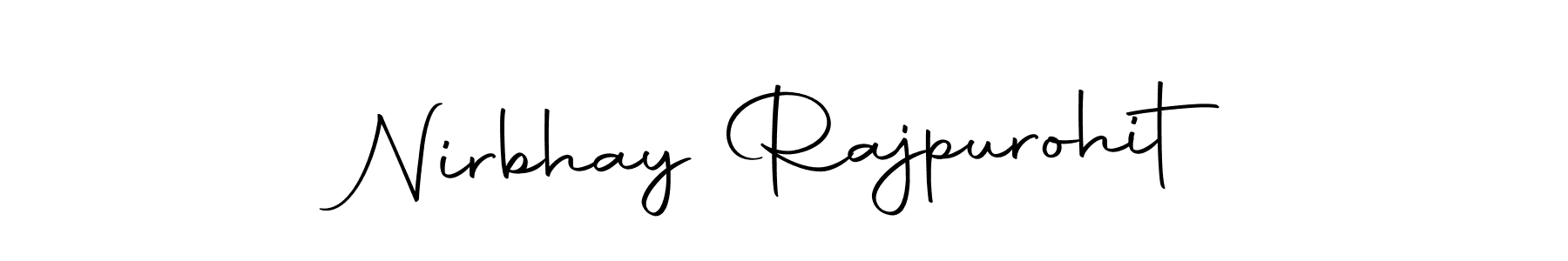 Check out images of Autograph of Nirbhay Rajpurohit name. Actor Nirbhay Rajpurohit Signature Style. Autography-DOLnW is a professional sign style online. Nirbhay Rajpurohit signature style 10 images and pictures png