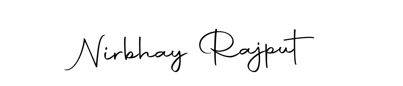 You can use this online signature creator to create a handwritten signature for the name Nirbhay Rajput. This is the best online autograph maker. Nirbhay Rajput signature style 10 images and pictures png