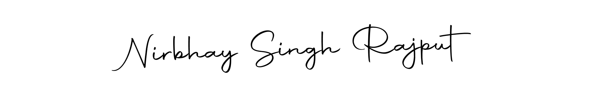 Design your own signature with our free online signature maker. With this signature software, you can create a handwritten (Autography-DOLnW) signature for name Nirbhay Singh Rajput. Nirbhay Singh Rajput signature style 10 images and pictures png