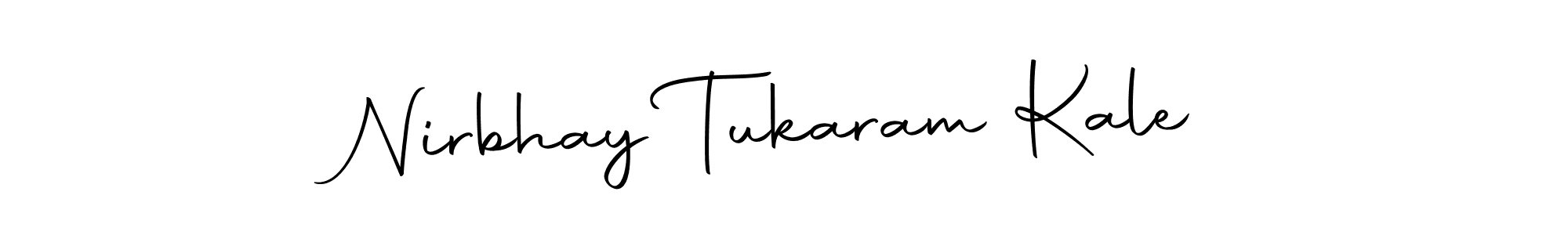 This is the best signature style for the Nirbhay Tukaram Kale name. Also you like these signature font (Autography-DOLnW). Mix name signature. Nirbhay Tukaram Kale signature style 10 images and pictures png