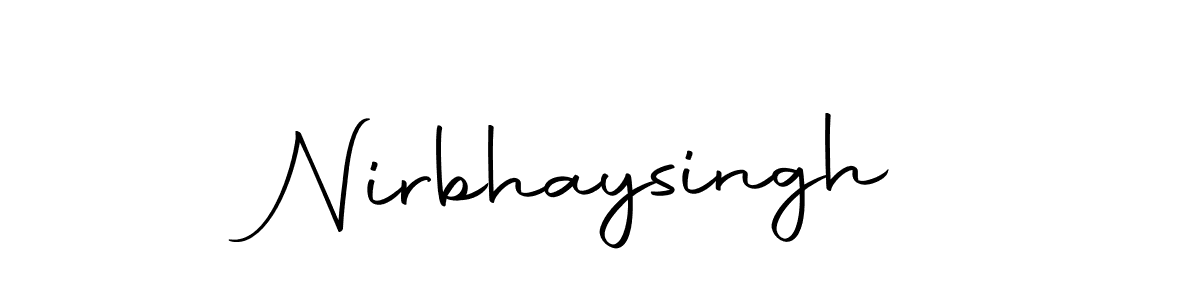 How to make Nirbhaysingh signature? Autography-DOLnW is a professional autograph style. Create handwritten signature for Nirbhaysingh name. Nirbhaysingh signature style 10 images and pictures png