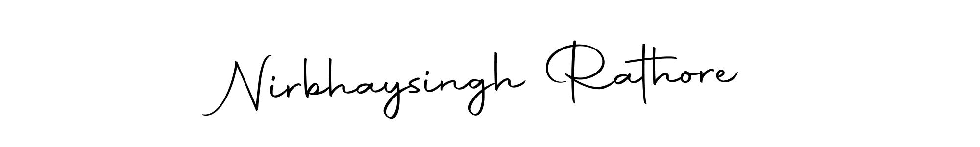 Use a signature maker to create a handwritten signature online. With this signature software, you can design (Autography-DOLnW) your own signature for name Nirbhaysingh Rathore. Nirbhaysingh Rathore signature style 10 images and pictures png