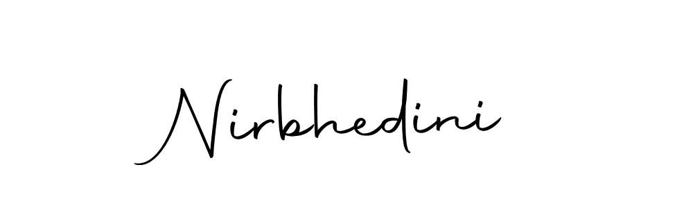 if you are searching for the best signature style for your name Nirbhedini. so please give up your signature search. here we have designed multiple signature styles  using Autography-DOLnW. Nirbhedini signature style 10 images and pictures png