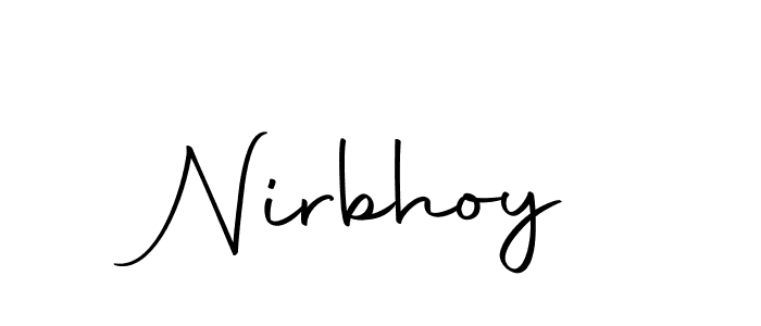 Autography-DOLnW is a professional signature style that is perfect for those who want to add a touch of class to their signature. It is also a great choice for those who want to make their signature more unique. Get Nirbhoy name to fancy signature for free. Nirbhoy signature style 10 images and pictures png