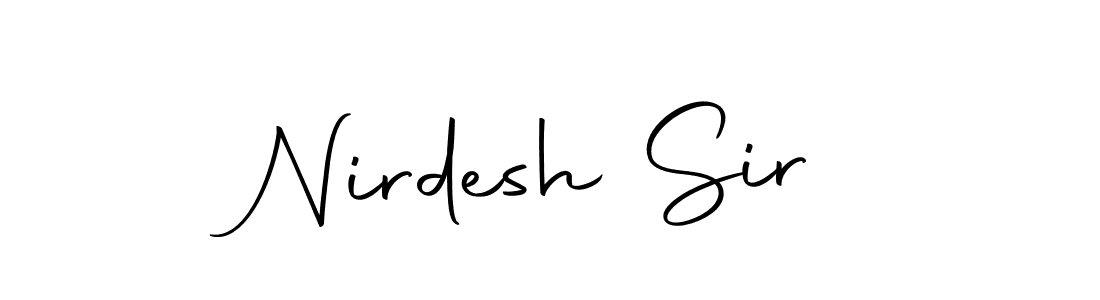 Nirdesh Sir stylish signature style. Best Handwritten Sign (Autography-DOLnW) for my name. Handwritten Signature Collection Ideas for my name Nirdesh Sir. Nirdesh Sir signature style 10 images and pictures png