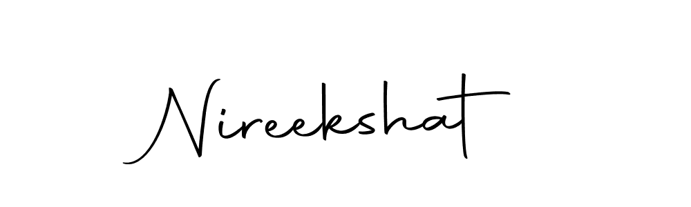 Create a beautiful signature design for name Nireekshat. With this signature (Autography-DOLnW) fonts, you can make a handwritten signature for free. Nireekshat signature style 10 images and pictures png