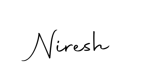 How to make Niresh signature? Autography-DOLnW is a professional autograph style. Create handwritten signature for Niresh name. Niresh signature style 10 images and pictures png