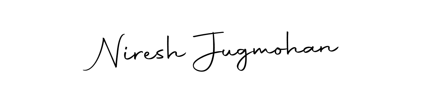 Similarly Autography-DOLnW is the best handwritten signature design. Signature creator online .You can use it as an online autograph creator for name Niresh Jugmohan. Niresh Jugmohan signature style 10 images and pictures png
