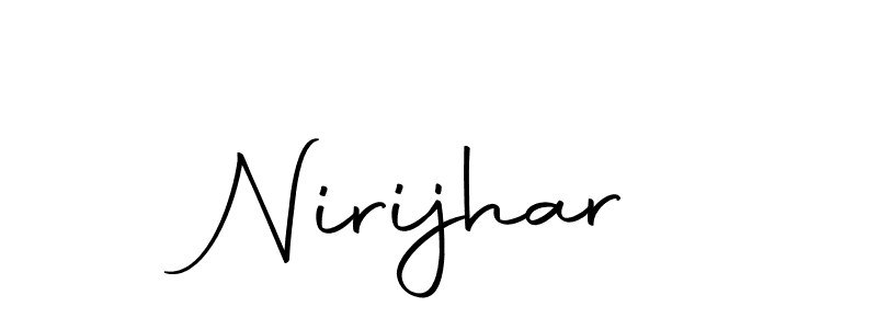 Create a beautiful signature design for name Nirijhar. With this signature (Autography-DOLnW) fonts, you can make a handwritten signature for free. Nirijhar signature style 10 images and pictures png