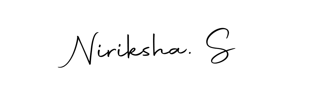 How to make Niriksha. S name signature. Use Autography-DOLnW style for creating short signs online. This is the latest handwritten sign. Niriksha. S signature style 10 images and pictures png