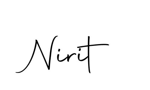 How to make Nirit name signature. Use Autography-DOLnW style for creating short signs online. This is the latest handwritten sign. Nirit signature style 10 images and pictures png