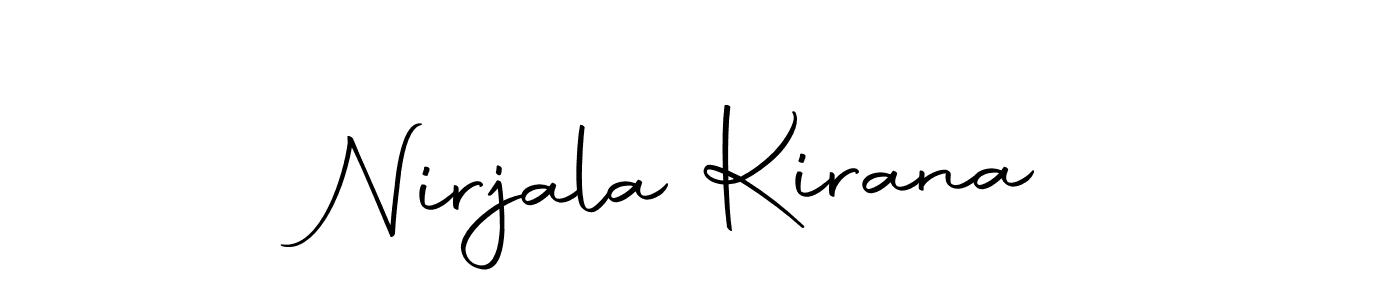 The best way (Autography-DOLnW) to make a short signature is to pick only two or three words in your name. The name Nirjala Kirana include a total of six letters. For converting this name. Nirjala Kirana signature style 10 images and pictures png
