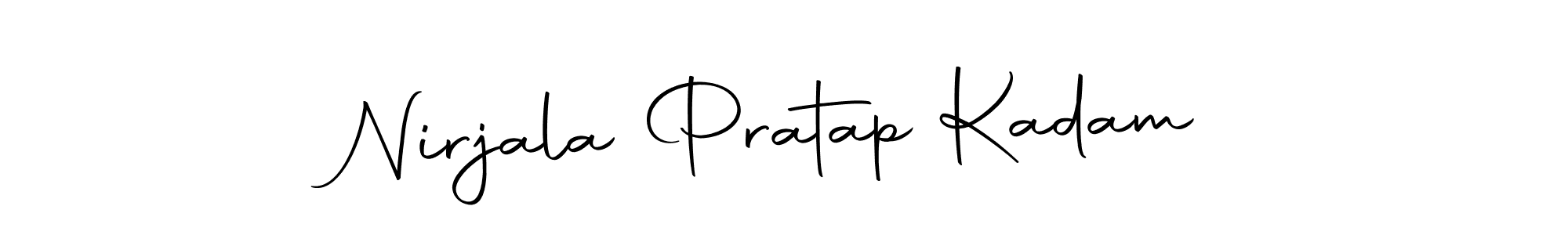 You should practise on your own different ways (Autography-DOLnW) to write your name (Nirjala Pratap Kadam) in signature. don't let someone else do it for you. Nirjala Pratap Kadam signature style 10 images and pictures png