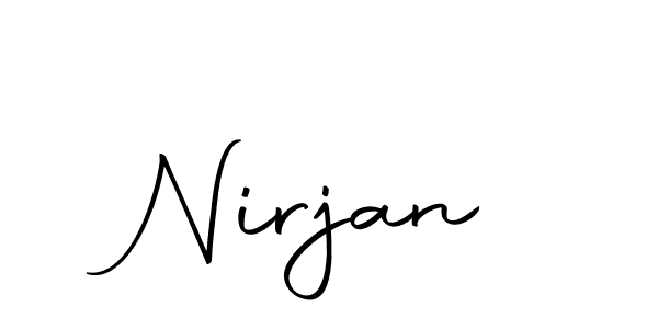 How to make Nirjan signature? Autography-DOLnW is a professional autograph style. Create handwritten signature for Nirjan name. Nirjan signature style 10 images and pictures png