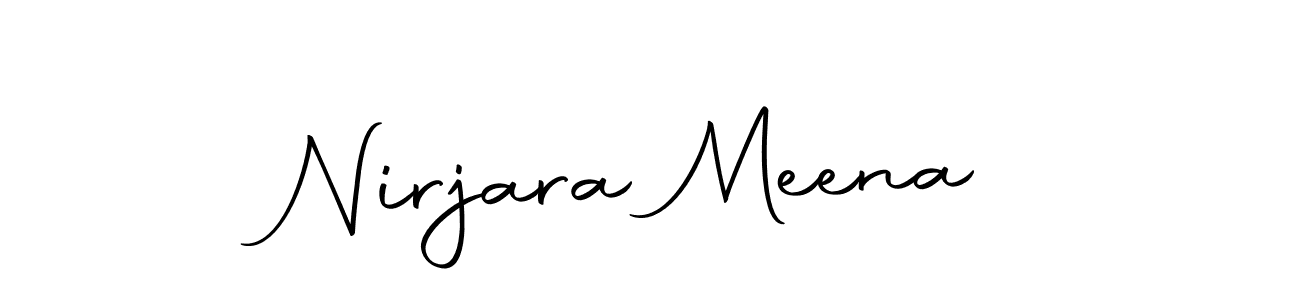 Nirjara Meena stylish signature style. Best Handwritten Sign (Autography-DOLnW) for my name. Handwritten Signature Collection Ideas for my name Nirjara Meena. Nirjara Meena signature style 10 images and pictures png