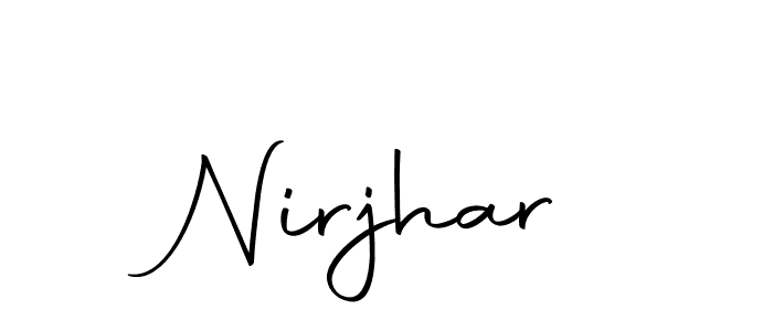How to make Nirjhar name signature. Use Autography-DOLnW style for creating short signs online. This is the latest handwritten sign. Nirjhar signature style 10 images and pictures png