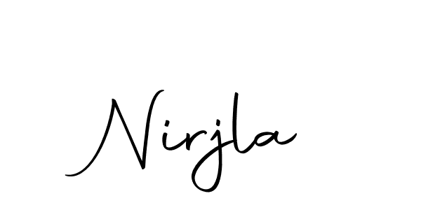 How to make Nirjla signature? Autography-DOLnW is a professional autograph style. Create handwritten signature for Nirjla name. Nirjla signature style 10 images and pictures png