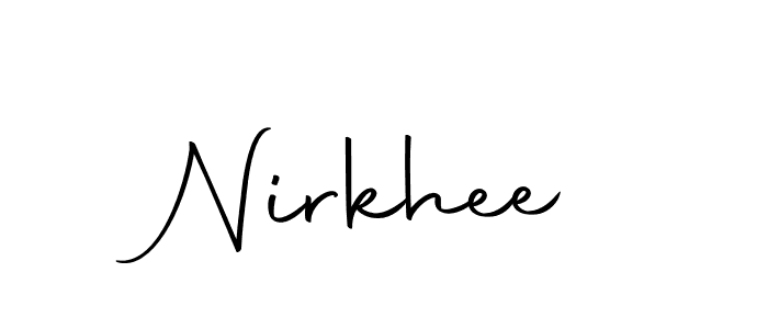 Make a beautiful signature design for name Nirkhee. With this signature (Autography-DOLnW) style, you can create a handwritten signature for free. Nirkhee signature style 10 images and pictures png