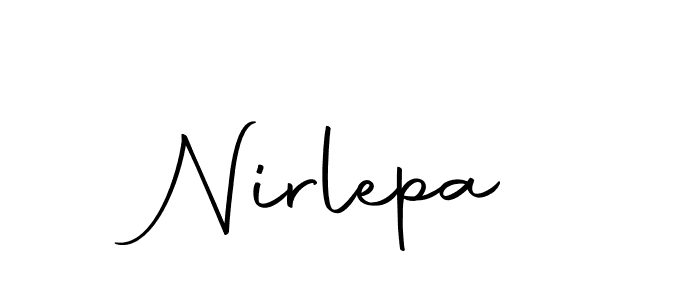 How to make Nirlepa name signature. Use Autography-DOLnW style for creating short signs online. This is the latest handwritten sign. Nirlepa signature style 10 images and pictures png