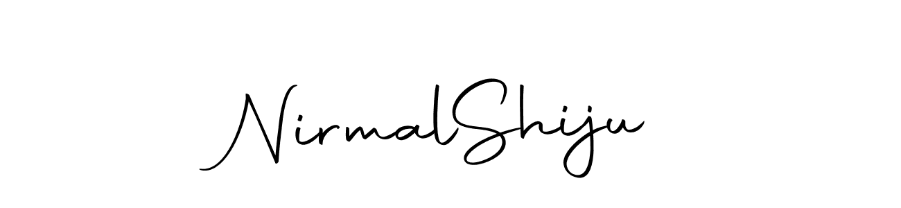 How to make Nirmal  Shiju name signature. Use Autography-DOLnW style for creating short signs online. This is the latest handwritten sign. Nirmal  Shiju signature style 10 images and pictures png