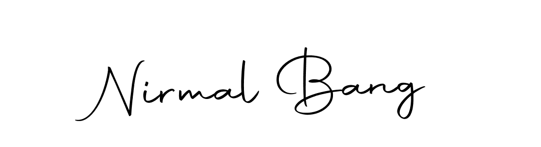 Make a beautiful signature design for name Nirmal Bang. Use this online signature maker to create a handwritten signature for free. Nirmal Bang signature style 10 images and pictures png