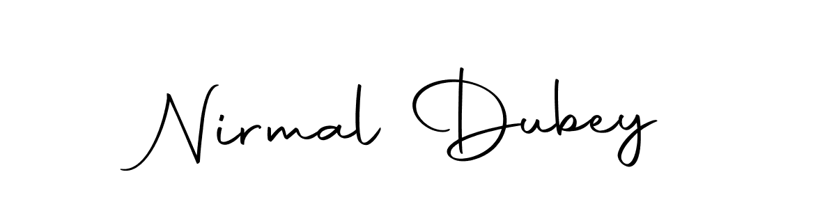 Create a beautiful signature design for name Nirmal Dubey. With this signature (Autography-DOLnW) fonts, you can make a handwritten signature for free. Nirmal Dubey signature style 10 images and pictures png