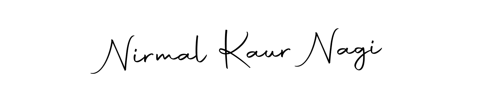 The best way (Autography-DOLnW) to make a short signature is to pick only two or three words in your name. The name Nirmal Kaur Nagi include a total of six letters. For converting this name. Nirmal Kaur Nagi signature style 10 images and pictures png