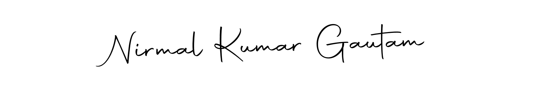 The best way (Autography-DOLnW) to make a short signature is to pick only two or three words in your name. The name Nirmal Kumar Gautam include a total of six letters. For converting this name. Nirmal Kumar Gautam signature style 10 images and pictures png